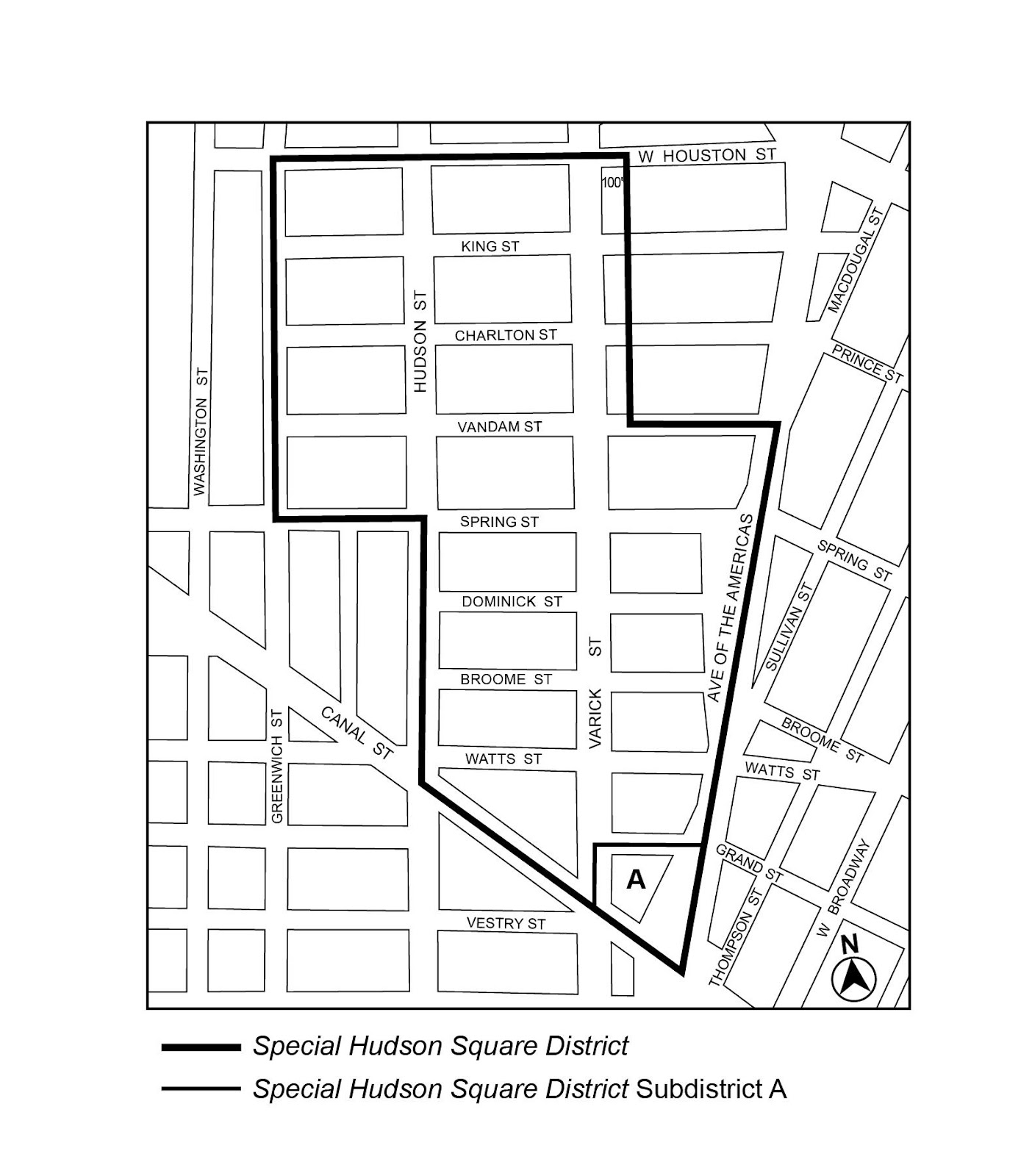Zoning Resolutions Chapter 8: Special Hudson Square District Appendix A.0